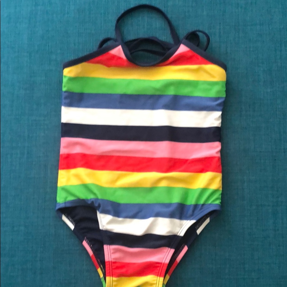 Girls Gap baby Mult. Striped swimsuit, Size 4yrs